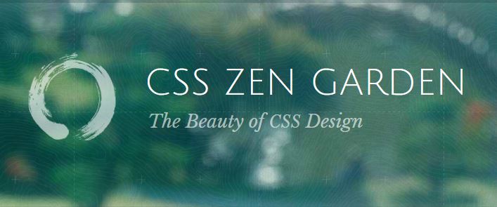 Screen shot of CSS Zen Garden website